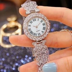 Gorgeous Rose Gold Rhinestone Watch